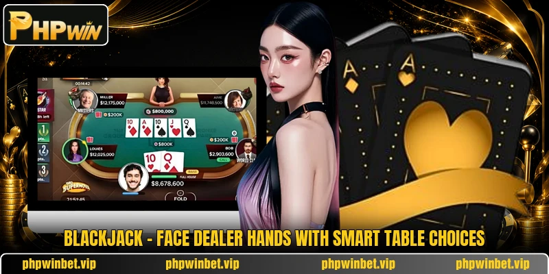 Blackjack - Face Dealer Hands With Smart Table Choices
