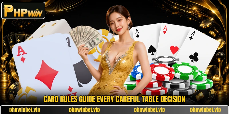 Card rules guide every careful table decision Card rules guide every careful table decision