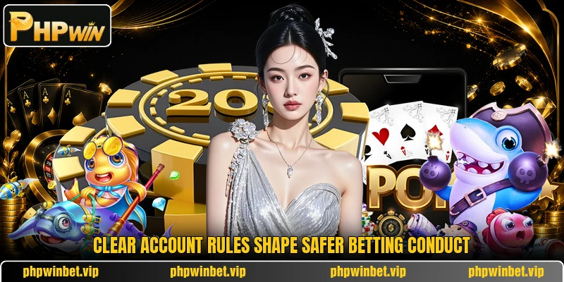 Clear account rules shape safer betting conduct