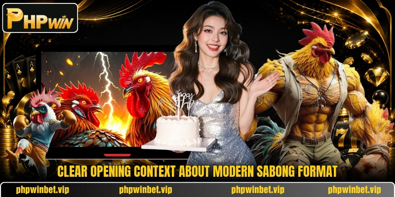 Clear opening context about Modern sabong format Clear opening context about Modern sabong format