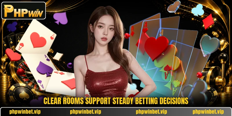 Clear rooms support steady betting decisions