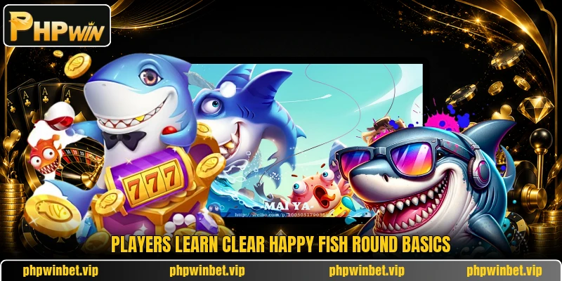 Players learn clear Happy Fish round basics Players learn clear Happy Fish round basics