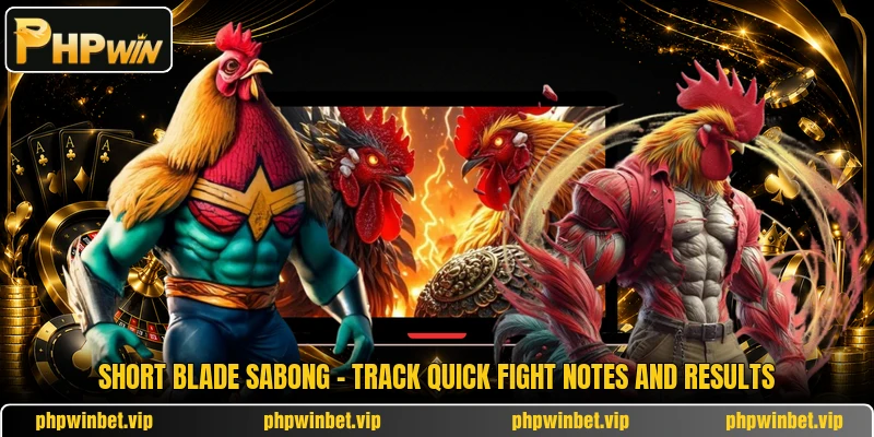 Short Blade Sabong - Track Quick Fight Notes And Results