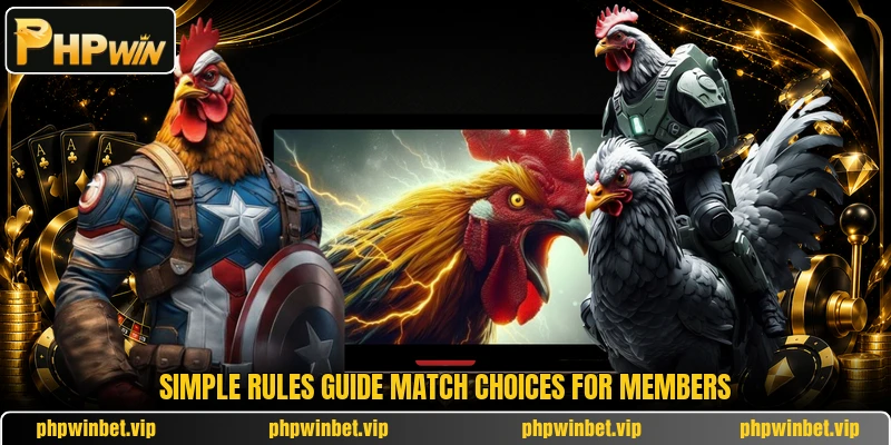 Simple rules guide match choices for members Simple rules guide match choices for members