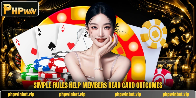 Simple rules help members read card outcomes Simple rules help members read card outcomes